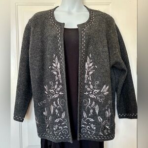 Linea by Louis Dell’Olio Wool Embroidered  Jacket